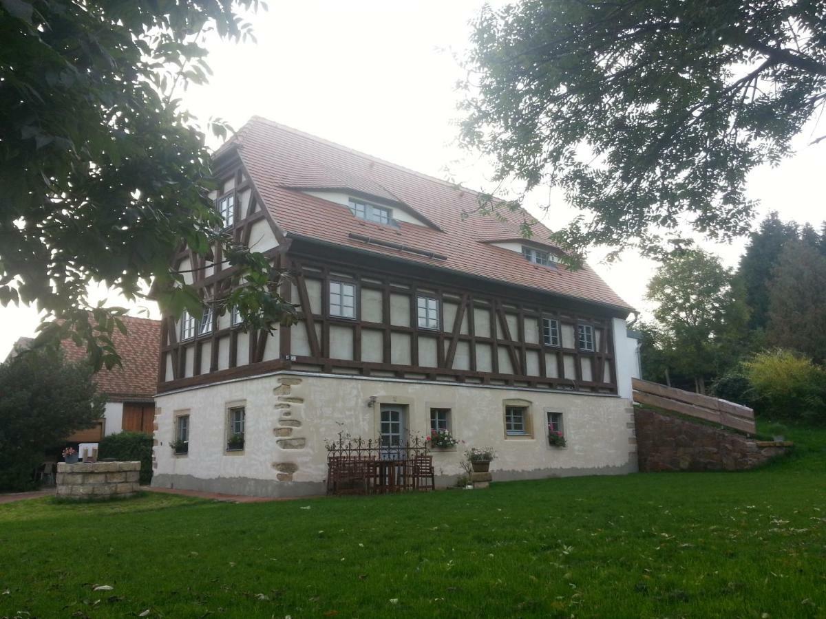 Ferienwohnung "Alte Bauernstube" マイセン エクステリア 写真