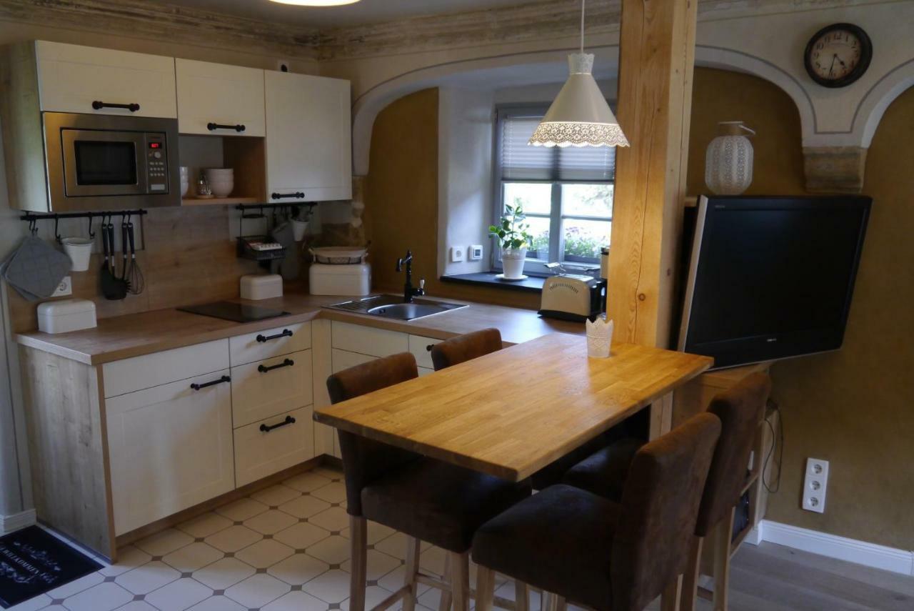 Ferienwohnung "Alte Bauernstube" マイセン エクステリア 写真